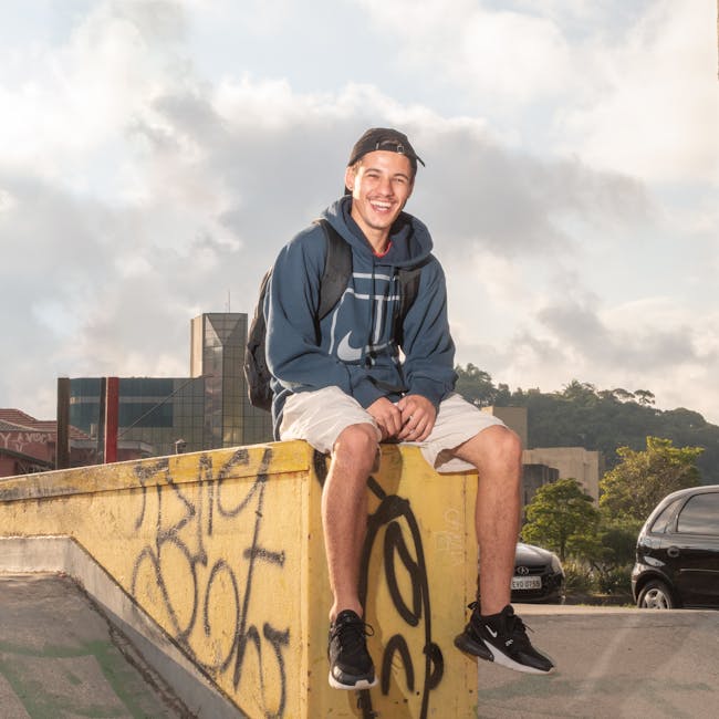 Vibe Casual Hoodie Oversized Black