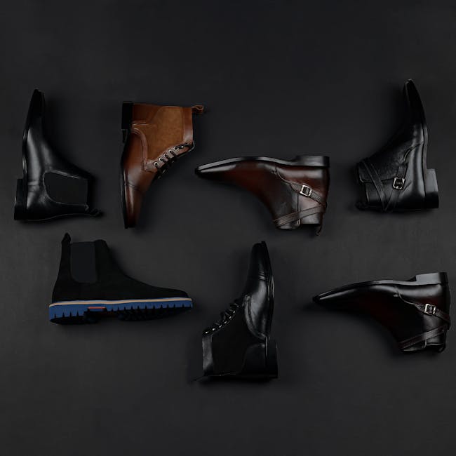 Kids School Shoe Black Leather-look Boys 1