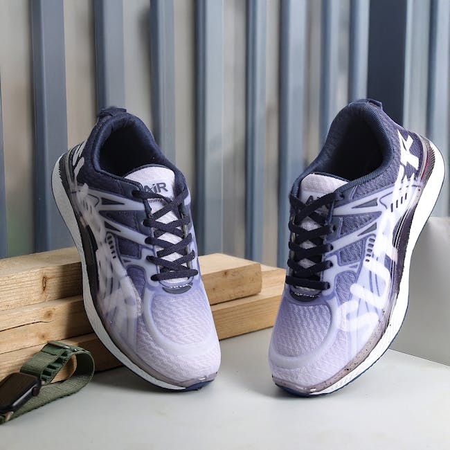 Walton Men Running Shoes Mesh White Blue